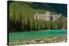 Banff Springs Hotel by Bow River in Banff National Park, Alberta, Canada-null-Stretched Canvas