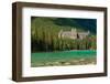 Banff Springs Hotel by Bow River in Banff National Park, Alberta, Canada-null-Framed Photographic Print