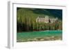 Banff Springs Hotel by Bow River in Banff National Park, Alberta, Canada-null-Framed Photographic Print