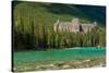 Banff Springs Hotel by Bow River in Banff National Park, Alberta, Canada-null-Stretched Canvas