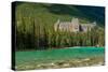 Banff Springs Hotel by Bow River in Banff National Park, Alberta, Canada-null-Stretched Canvas