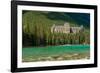 Banff Springs Hotel by Bow River in Banff National Park, Alberta, Canada-null-Framed Photographic Print