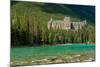 Banff Springs Hotel by Bow River in Banff National Park, Alberta, Canada-null-Mounted Photographic Print