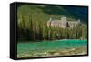 Banff Springs Hotel by Bow River in Banff National Park, Alberta, Canada-null-Framed Stretched Canvas