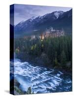 Banff Springs Hotel from Surprise Point and Bow River, Banff National Park, Alberta, Canada-Gavin Hellier-Stretched Canvas