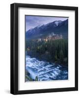 Banff Springs Hotel from Surprise Point and Bow River, Banff National Park, Alberta, Canada-Gavin Hellier-Framed Photographic Print