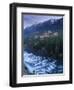 Banff Springs Hotel from Surprise Point and Bow River, Banff National Park, Alberta, Canada-Gavin Hellier-Framed Photographic Print