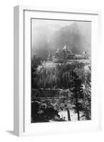 Banff Springs Hotel, from Tunnel Mountain, Banff National Park, Alberta, Canada, C1930S-Marjorie Bullock-Framed Giclee Print