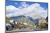 Banff Town and Cascade Mountain-Neale Clark-Mounted Photographic Print