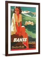 Banff Travel Poster-null-Framed Art Print