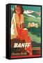 Banff Travel Poster-null-Framed Stretched Canvas