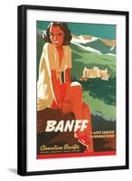 Banff Travel Poster-null-Framed Art Print