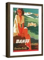 Banff Travel Poster-null-Framed Art Print