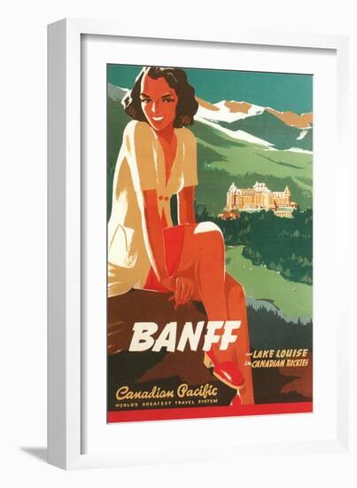 Banff Travel Poster-null-Framed Art Print