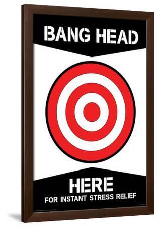 Bang Head Here' Poster | AllPosters.com
