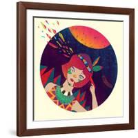 Bang-Diela Maharanie-Framed Art Print