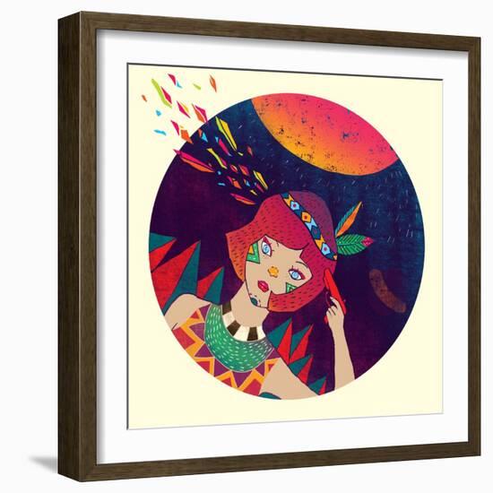 Bang-Diela Maharanie-Framed Art Print