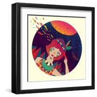 Bang-Diela Maharanie-Framed Art Print