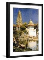 Banganga Tank and Walkeshwar Temple at Bombay, 1890S-Edwin Lord Weeks-Framed Giclee Print