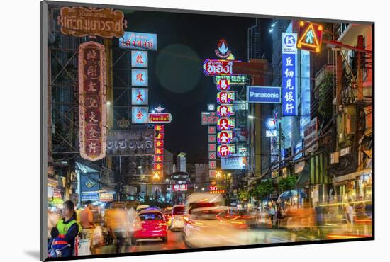 Bangkok at night, Bangkok, Thailand, Southeast Asia, Asia-Paul Porter-Mounted Photographic Print