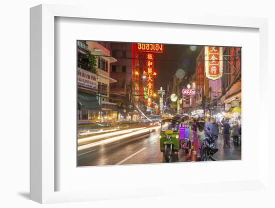 Bangkok at night, Bangkok, Thailand, Southeast Asia, Asia-Paul Porter-Framed Photographic Print