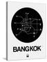 Bangkok Black Subway Map-NaxArt-Stretched Canvas