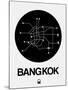 Bangkok Black Subway Map-NaxArt-Mounted Art Print