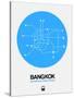 Bangkok Blue Subway Map-NaxArt-Stretched Canvas