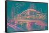 Bangkok Bridge-Marco Carmassi-Framed Stretched Canvas