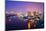 Bangkok City Scape at Nighttime-tomgigabite-Mounted Photographic Print