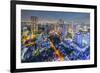 Bangkok Cityscape. Bangkok Night View in the Business District. at Dusk.-Prasit Rodphan-Framed Photographic Print