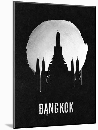 Bangkok Landmark Black-null-Mounted Art Print