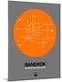 Bangkok Orange Subway Map-NaxArt-Mounted Art Print