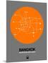 Bangkok Orange Subway Map-NaxArt-Mounted Art Print