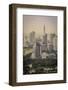 Bangkok Skyline, Including Baiyoke Tower Ii (304M) and Lumphini Park, Bangkok, Thailand-Andrew Taylor-Framed Photographic Print
