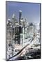 Bangkok Skyline Showing the Skytrain and Chit Lom, Sukhumvit and Ploen Chit Areas, Bangkok-Alex Robinson-Mounted Photographic Print