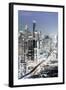 Bangkok Skyline Showing the Skytrain and Chit Lom, Sukhumvit and Ploen Chit Areas, Bangkok-Alex Robinson-Framed Photographic Print