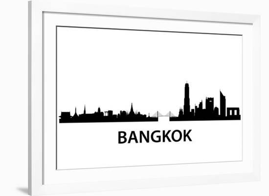Bangkok Skyline-unkreatives-Framed Premium Giclee Print