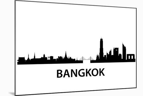 Bangkok Skyline-unkreatives-Mounted Art Print