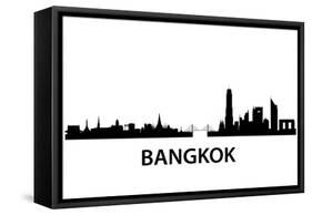 Bangkok Skyline-unkreatives-Framed Stretched Canvas