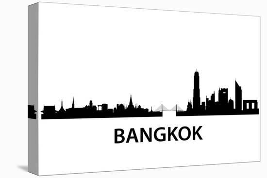 Bangkok Skyline-unkreatives-Stretched Canvas