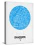 Bangkok Street Map Blue-null-Stretched Canvas