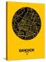 Bangkok Street Map Yellow-NaxArt-Stretched Canvas