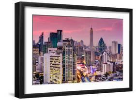 Bangkok, Thailand City Skyline.-SeanPavonePhoto-Framed Photographic Print