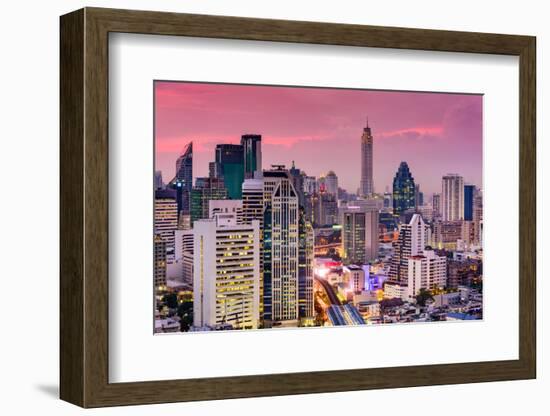 Bangkok, Thailand City Skyline.-SeanPavonePhoto-Framed Photographic Print