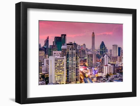 Bangkok, Thailand City Skyline.-SeanPavonePhoto-Framed Photographic Print