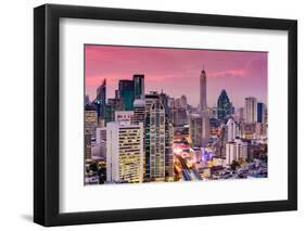 Bangkok, Thailand City Skyline.-SeanPavonePhoto-Framed Photographic Print