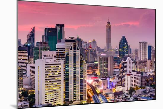 Bangkok, Thailand City Skyline.-SeanPavonePhoto-Mounted Photographic Print