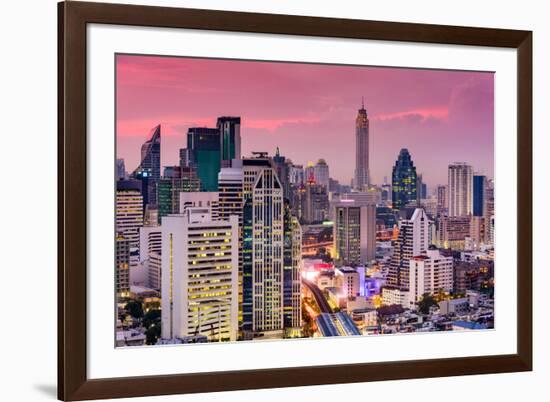 Bangkok, Thailand City Skyline.-SeanPavonePhoto-Framed Photographic Print