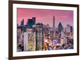 Bangkok, Thailand City Skyline.-SeanPavonePhoto-Framed Photographic Print